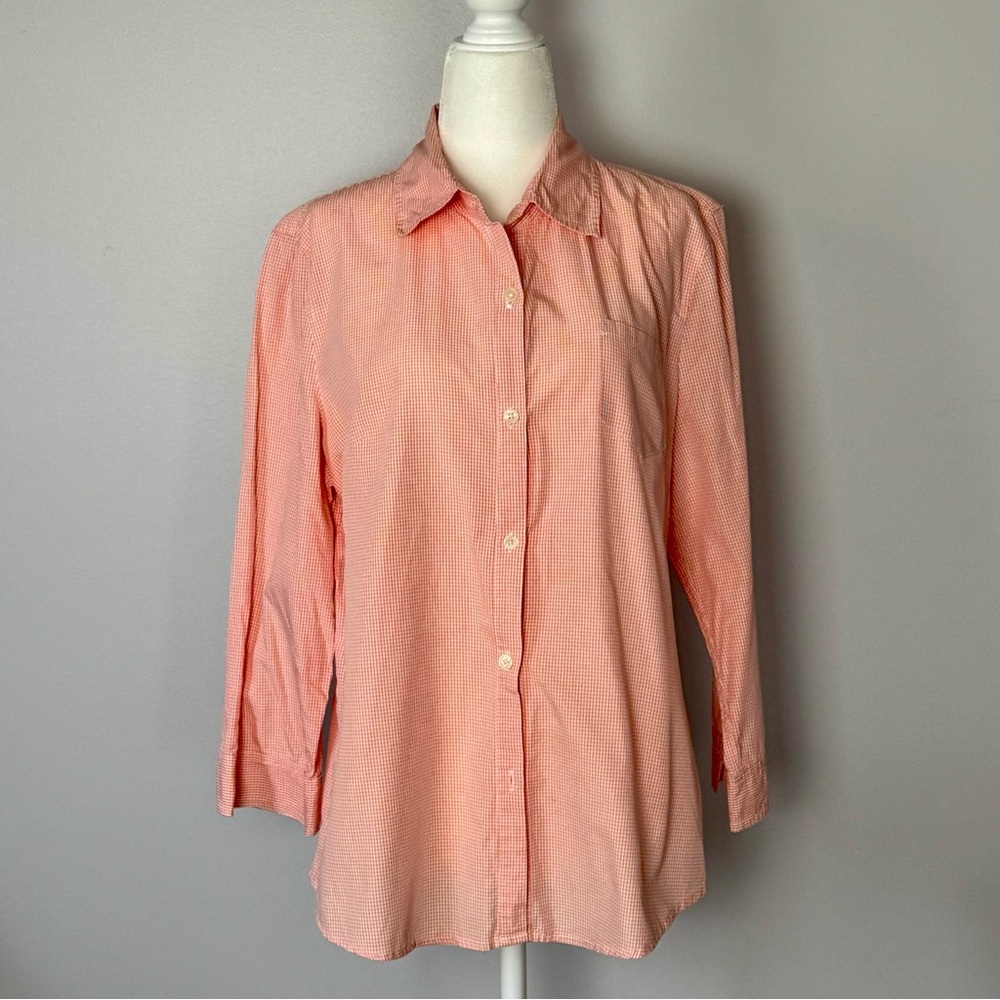 Banana Republic Pink Checkered Shirt